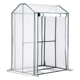 Green Fingers Mini Greenhouse PE Cover Green House Roll-Up Zippered Door 1.0x0.8x1.5M GH-MINI-F-100X80-TP