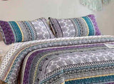Aesthetic Quilted Bedspread and Pillowcases Set Unify Your Bedroom's Look - Queen size V745-MAC080217Q13U