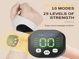 Smart Wrist Massage Brace with 10 Modes & 29 Intensity Levels Rechargeable Heat Therapy and TENS V1107-CS-HWAMQ