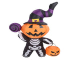 Inflatable Ghost Decoration with LED Lights Water Resistant Cute Blow Ups Skeleton Decor for Yard V1294-YM0901-3115240073212