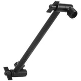 9.65 Inch Shower Head Extension Arm Adjustable Shower Extender Solid Stainless Steel Matte Black V1369-AZ3-W-12074