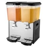 VEVOR Commercial Beverage Dispenser 18L x 2 Tanks Cold Juice Ice Drink Dispenser V952-SYYLJJBSJXS172LLCV3