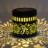 Solar-Powered Wrought Iron Sunflower-Patterned Openwork Projection Courtyard and Garden Mood V1265-AU-TAOGUAN-2