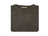 Mens 100% Shetland Ragg Wool Round Neck Knit Jumper Pullover Crew Sweater - Charcoal - 4XL V563-SW-CN-CHRCL29-4XL