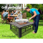 Grillz Fire Pit BBQ Grill Ice Bucket 4-In-1 Table FPIT-BBQ-4IN1-8144