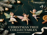 Christabelle 3 Fairy Christmas Ornaments Assorted Novelty Figures 10cm Xmas Tree Decorations Ha 112_SHD2009