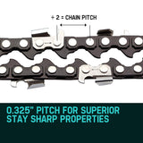 2 X 18 Baumr-AG Chainsaw Chain 18in Bar Replacement Suits SX45 45CC Saws V219-CHNCHABMRA18D