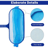 Pool Leaf Skimmer with Telescopic Handle, Fine Mesh Net, Pool Cleaning Tool V1237-ZY-203-2261