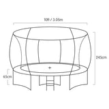 Trampoline 10ft Kahuna - Purple TRA-KAH-10-PU