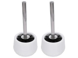 2sets Toilet Bowl Cleaner Brush Lockable Thread Convenient Practical Efficient Safe Reliable Durable V1294-YM0715-3112210116312