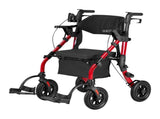 2-in-1 Rollator Walker & Transport Chair for Seniors, Foldable Rolling Walker Wheelchair, V952-EHYZXQHSLHJ1ZK7KY001V0