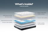 Giselle Bedding 21cm Mattress Euro Top King Single MATTRESS-0505-BET21-KS