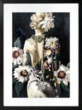 Flower Lady Artwork Framed W Glass Front 60x80cm V637-E646051