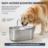 The Doggy Fountain, Quiet Floor-Standing Automatic Pet Fountain for Dogs & Cats, Cordless Dog V1107-136-09238