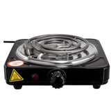 1000W Portable Single Coil Electric Hot Plate, Adjustable Temperature Compact Countertop Burner, V1369-AZ3-W-14648