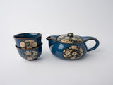 Tea Set for Two 460ml Blue Floral Design V637-C1098