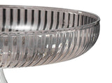 Fruit Plate Multifunctional Plastic Stylish Space Saving Decorative Snack Bowl for Candy Nuts Silver V1294-YM0706-3118230262412