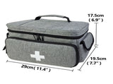 First Aid Bag Empty, Small Medicine Bag Portable Medical Supplies Organizer for Travel, Home, V1192-AZ-W-3324