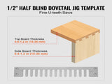 Dovetail Jig, 310 mm Width, Dove Tailing Router Jigs with Router Bit & 1/2 Template, Precise V952-YWJJ12INCHDYO3F2RV0