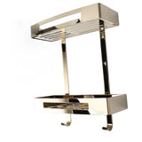 Bathroom Floating Shelves 304 Stainless Steel 2 Tier Wall Mounted Over Toilet Bathroom Shelves V1294-YM0901-3112240039811