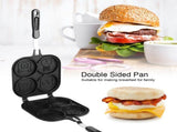 Double-Sided Lovely Cartoon Animal Pattern Breakfast Non-Stick Frying Pan Kitchen Cooking Tool V1294-YM0901-3118200024011