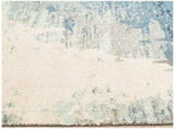City Blue Rug 280 x 190cm - Contemporary Design with Hand-Carved Short Pile V178-69100