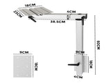 Adjustable RV Table Leg 360&deg Rotating Support Pedestal Table Leg RV Accessories, Detachable Aluminum V985-RVTABLELEG