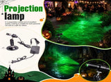 Halloween Green Laser Line Projector, Outdoor Green Laser Light Projector for Halloween Party Yard V1366-AZ2-W-24903
