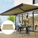 4.0m x 3.0m Retractable Folding Arm Awning Heavy Duty Full Cassette Motorised V63-821213