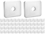 50-Pack Galvanized Square Washers Plate 1/2" ID, 2x2 OD, 3/16" Thickness, Anti-Loosening Plate V1258-DP02-C-2136