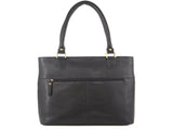 Pierre Cardin Womens Leather Perforated Shoulder Bag with stud Detailing - Black V563-PC-3346-BLK
