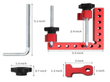 90 Degree Positioning Squares, Right Angle Clamps 5.5" x 5.5" Aluminum Alloy Woodworking V1370-AZ4-01931