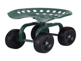 Gardeon Garden Seat 360 Swivel Rolling Adjustable Height Work Scooter Cart Wheels Heavy Duty 150kg GCT-ADJUST-360-GE