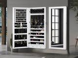 Levede Mirror Jewellery Cabinet Makeup JB1015-LED-WH