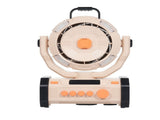 Outdoor Camping Fan with LED Lights, 20000mAh Rechargeable Battery Operated Oscillating Fan, V1294-YM0901-LB0336