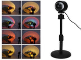 USB LED Sunset Light Sunset Projection Lamp 180 Degree Rotation Night Light for Bedroom Lighting V1294-YM0901-3119210039111