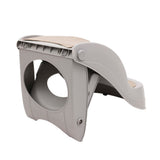 Furtastic Foldable Pet Stairs In Grey - 38cm Dog Ladder Cat Ramp PTS-EJE-434-GY