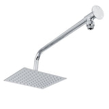G1/2in Thread Wall Mounted Stainless Steel 8in Rainfall Showerhead Top Spray Shower Head Bathroom V1294-YM0901-3112200109112