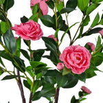 Flowering Natural Pink Artificial Camellia Tree 100cm V77-1157903