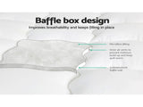 Giselle Bedding Pillowtop Mattress Topper 5cm Thick Mattress Pad for Back Pain Relief & Old Beds TOPPER-MF-D