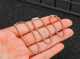 Dog Tag Chain Ball Chain Necklace Bulk, Military Blank Dog Tag Necklace for Men, Beaded Necklace V1189-LWWAL-20260401-06935
