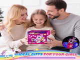 Unicorn remote control car for girls, 360&deg rotating four-wheel drive stunt remote control car with V1105-YAYKC-01
