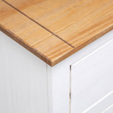 Sideboard White 93x40x80 Cm Solid Pinewood 43_282699