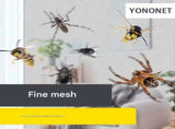 3pc DIY Magnetic Window Screen Kit - Fine Mesh Insect Net, No Drilling Required, Cut to Size V888-ELOSUNG35945