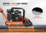 Plate Compactor, 2.8 HP 78.5CC Gas Engine 5,250 VPM, 870 kg Force Vibratory Compaction Tamper with V952-RYPBYS22128HP0NROV0