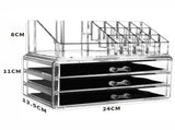 Acrylic Makeup Organizer 4 Drawers Transparent Makeup Stand V1237-ZY-506-0524