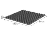 14PC Acoustic Foam Wall Panels 50x50x5cm HW0213-14