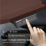 FORTIA Sit To Stand Up Standing Desk, 150x68cm, 72-118cm Electric Height Adjustable, Ergonomically V219-ADKASTFO5WLSA