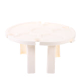 SWETRACE Small Outdoor Table Folding White Plastic 1Pcs 5.5X11.8X11.8in V1189-LWWAL-20260327-03712
