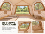 Weisshorn Inflatable Camping Tent Dual End Doors Arched Windows 300x400cm XFSK-KH-DD-DW